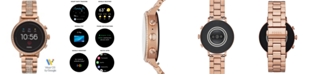 Fossil Women's Tech Venture Gen 4 HR Rose Gold-Tone Stainless Steel Bracelet Touchscreen Smart Watch 40mm, Powered by Wear OS by Google&trade;